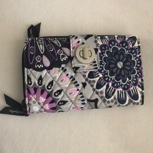 Vera Bradley Mimosa Medallion RFID Turnlock Wallet